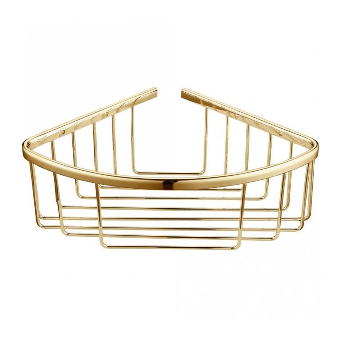 Brushed Brass Bathroom Single Corner Basket