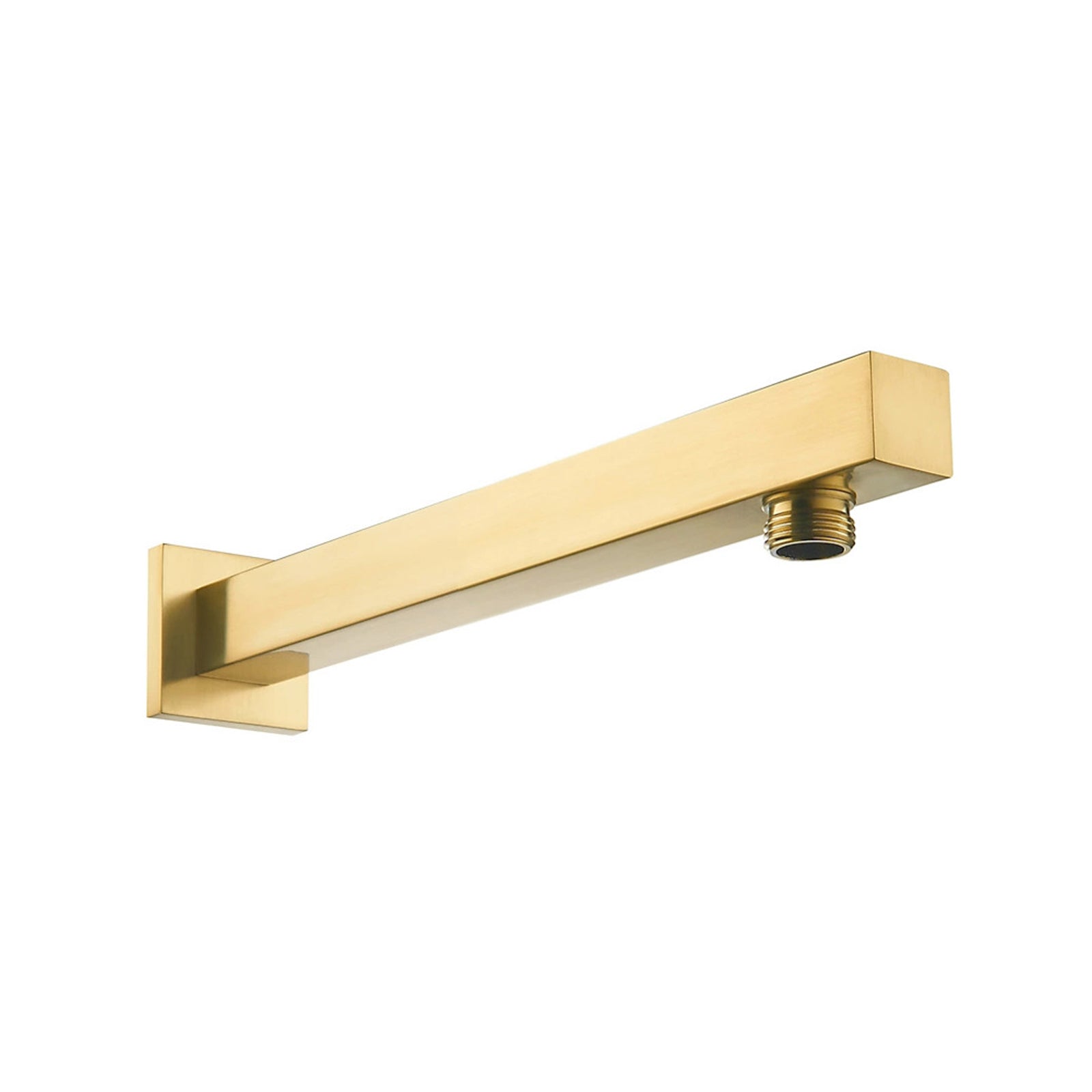 300mm Brushed Brass Square Wall Mounted Shower Arm