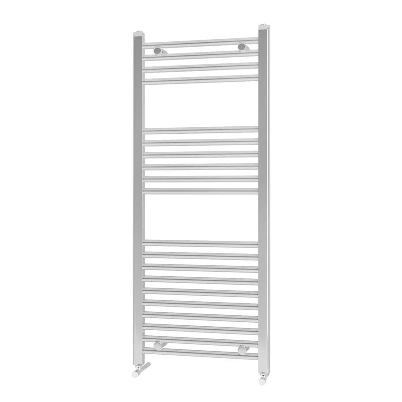 Chrome Straight Bathroom Modern Towel Radiator 1200 x 500 mm