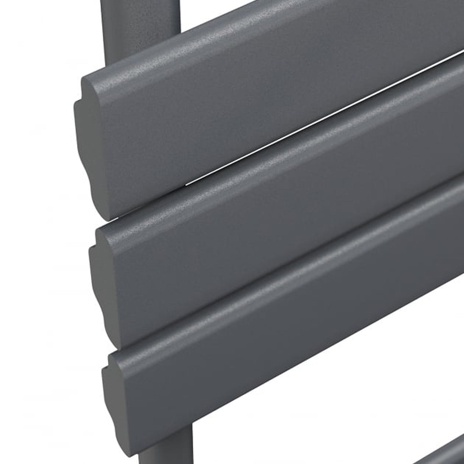 1200mm H x 450mm W Anthracite Flat Panel Heated Towel Rail Radiator