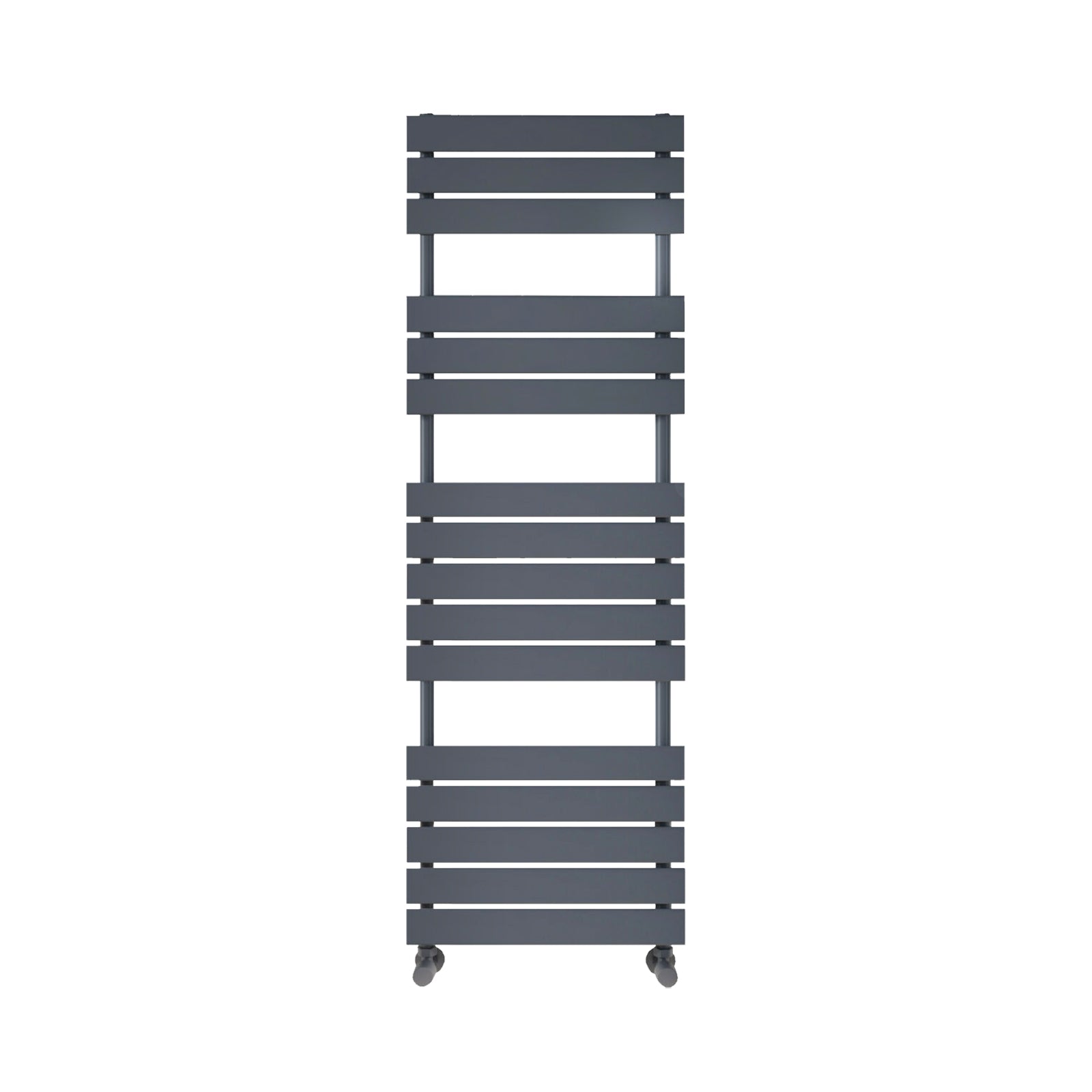1600mm H X 450mm W Anthracite Vertical Flat Panel Towel Radiator Heated Rail