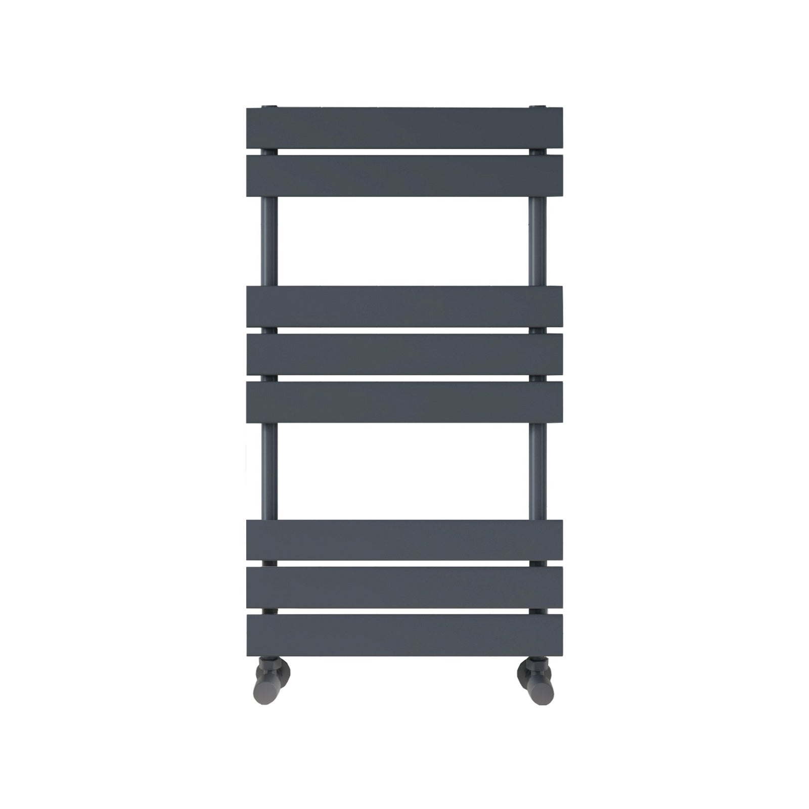 800mm H x 450mm W Anthracite Flat Panel Heated Towel Rail Radiator