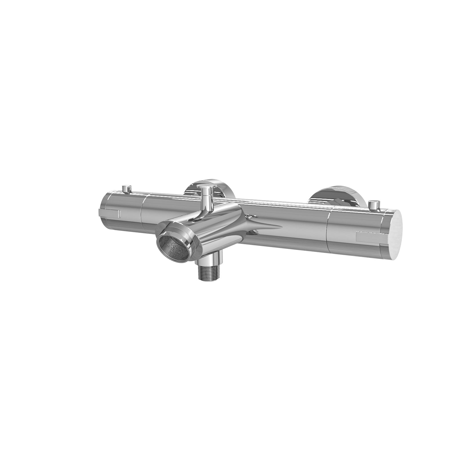 Wall Mounted Thermostatic Chrome Bath Shower Mixer Tap