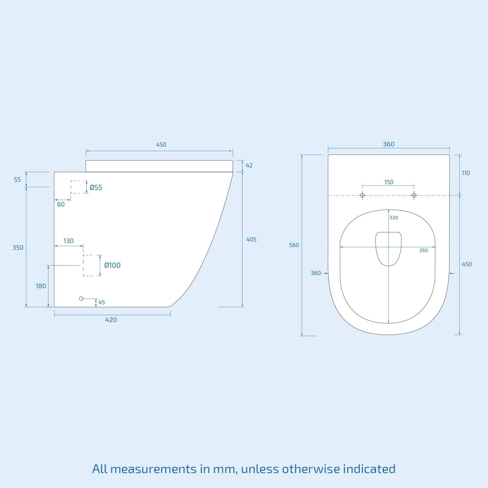 Aric 1100mm Matte Grey RH Basin Vanity Cabinet Flat Pack & BTW Curved Toilet Flat Pack