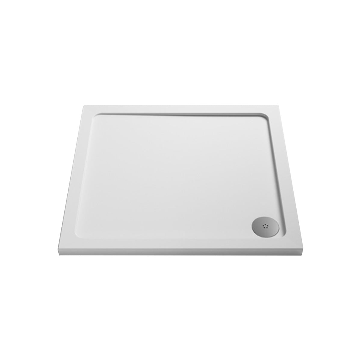 Slim 1000 x 1000 Square Stone Resin Shower Tray For Wetroom Enclosure