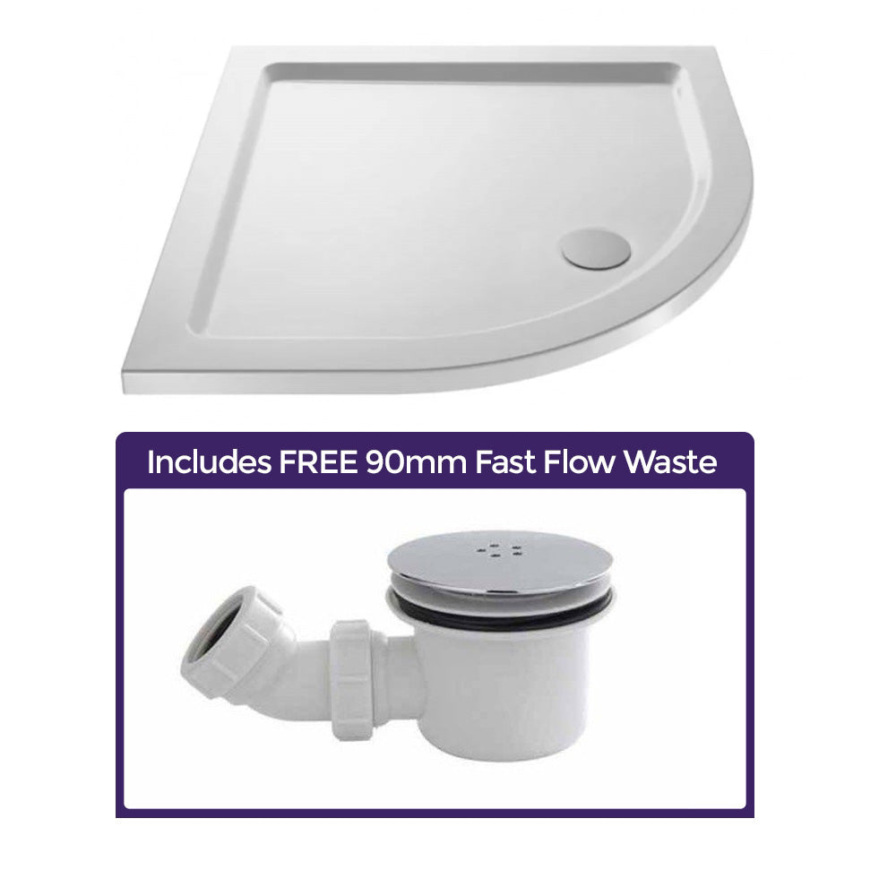 Nanuya 3-Piece White Shower Enclosure Suite - 900mm Quadrant Shower Enclosure with Tray, Close Coupled WC Toilet with Seat and Floorstanding 400 mm Vanity Basin Unit