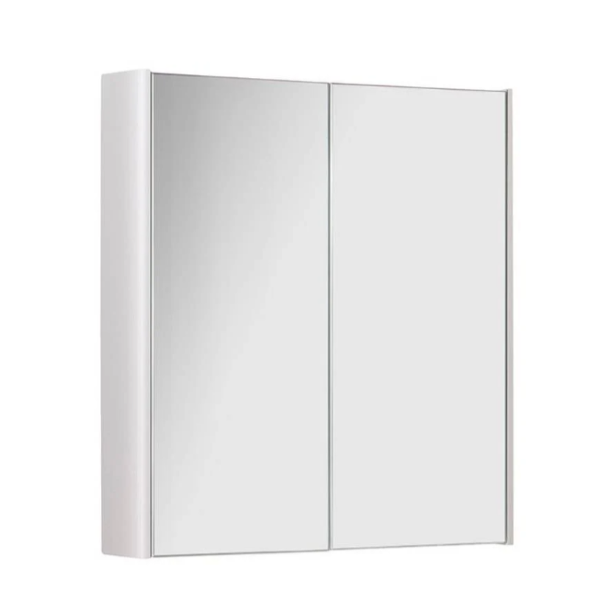 Kartell Modern Options 24 500mm White Wall Mounted Mirror Cabinet - OPT500MIR-WT