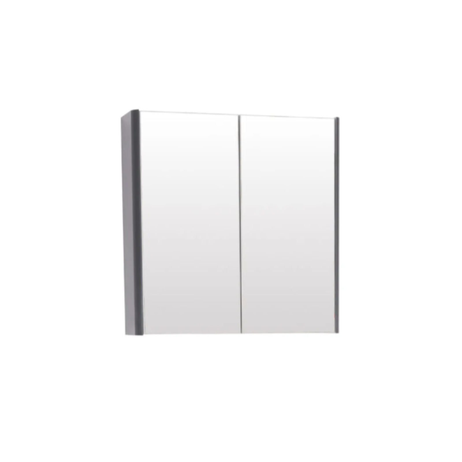 Kartell Modern Options 24 600mm W x 600mm H Cool Grey Wall Mounted Mirror Cabinet - OPT600MIR-CG