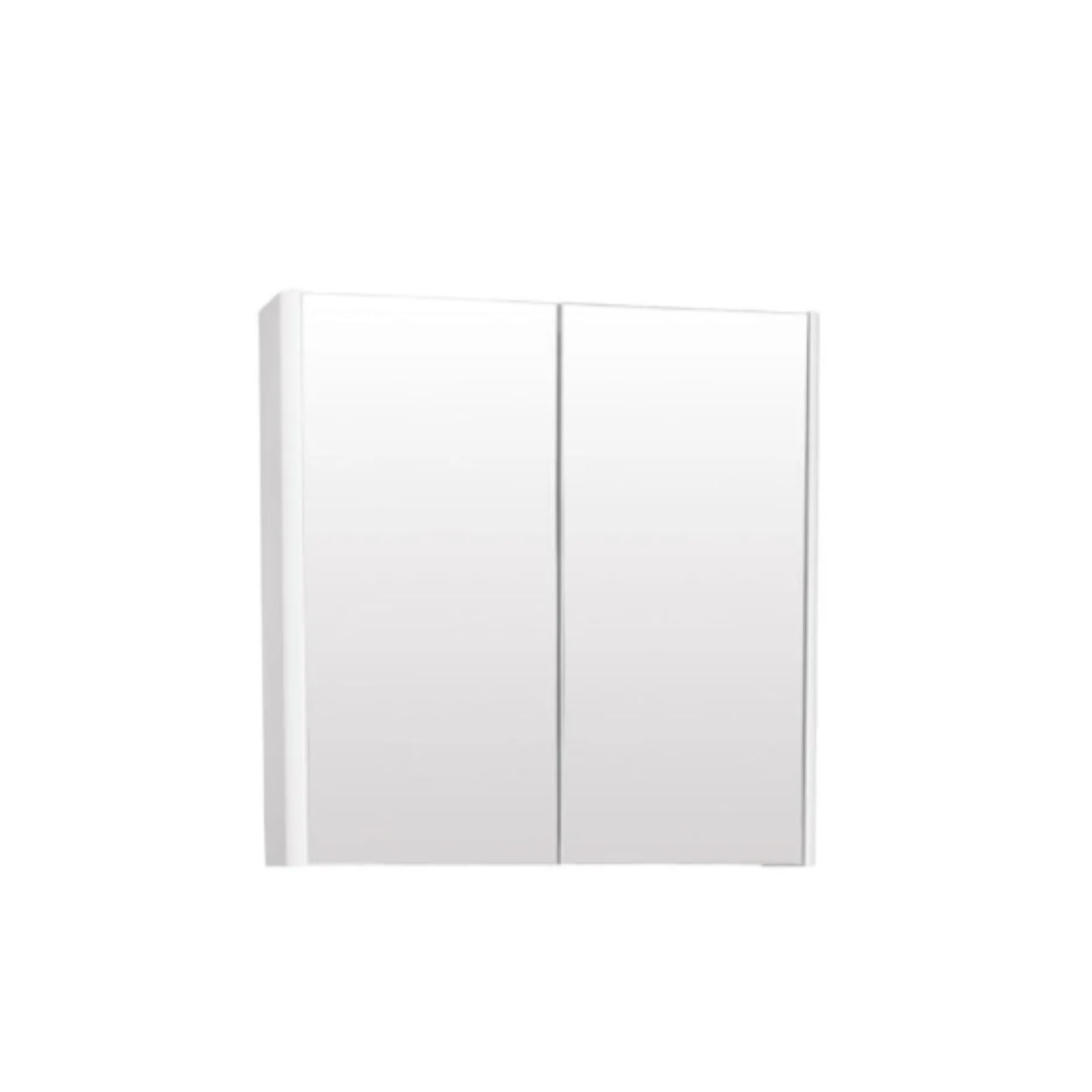 Kartell Modern Options 24 600mm W x 600mm H White Wall Mounted Mirror Cabinet - OPT600MIR-WT