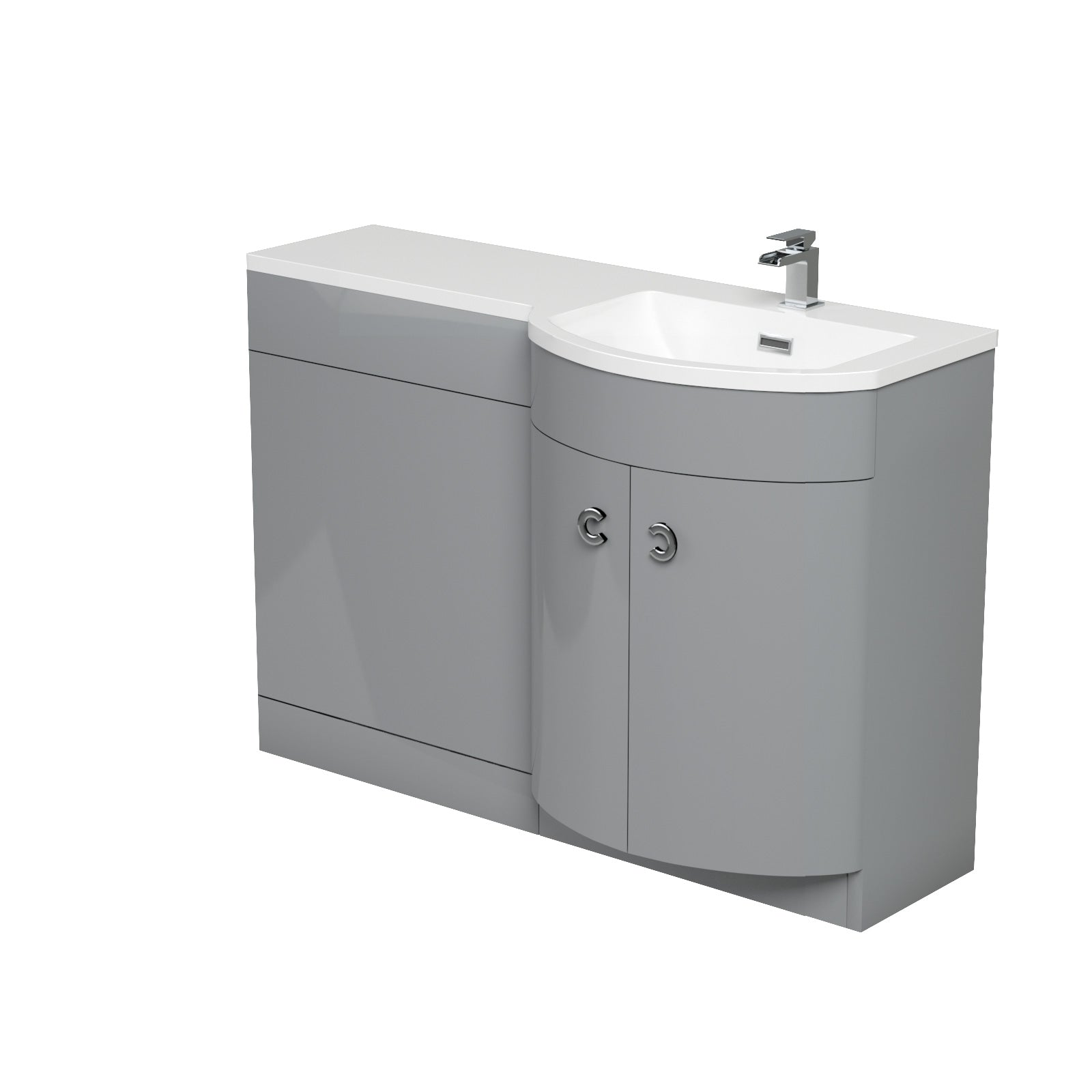 Dene Grey 1100mm Vanity Combination WC Basin Unit