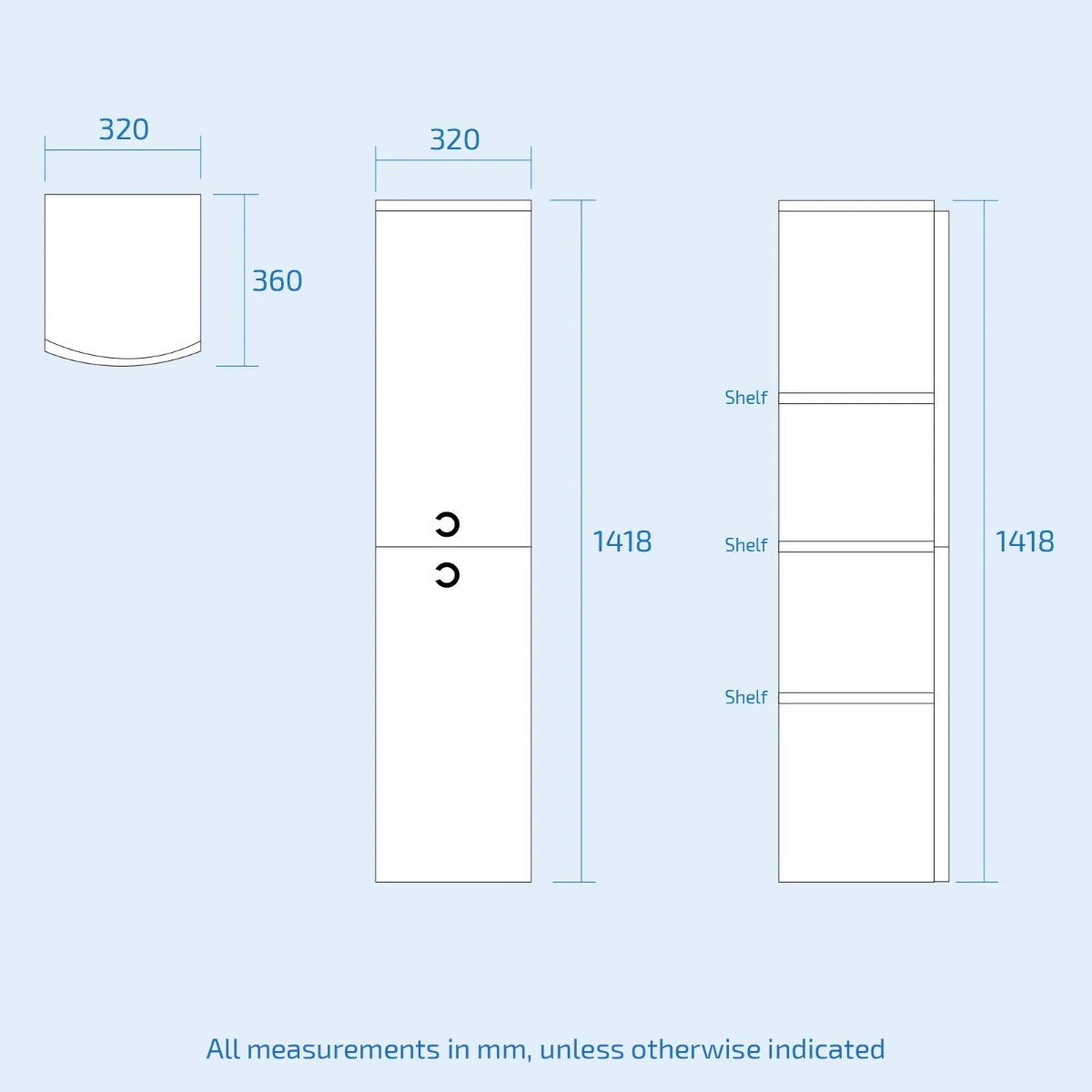 Dene Matte Grey 600mm Freestanding Basin Vanity Unit & Tall Storage Cabinet Bathroom Set