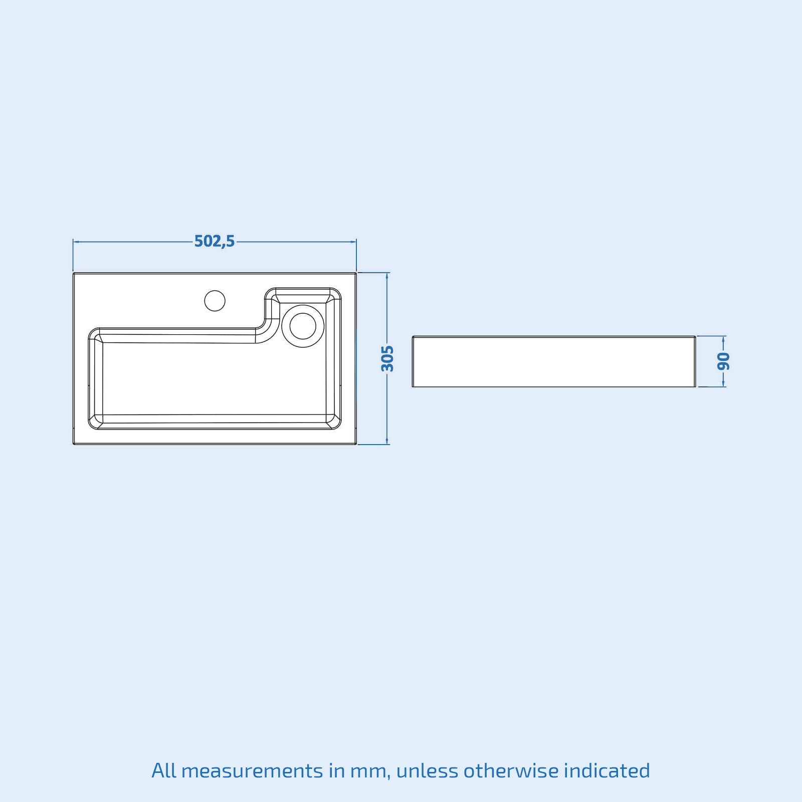 Bretford White 2 in 1 Compact Basin & Back to Wall Round Toilet Space Save Set