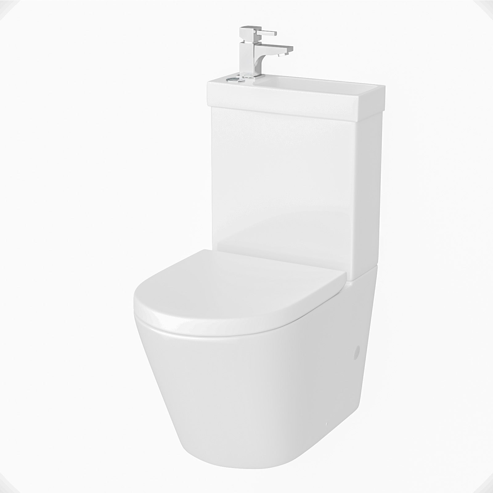 Pilton 2 in 1 Close Coupled Pan, Cistern, Seat & Boston Basin Mono Mixer Tap