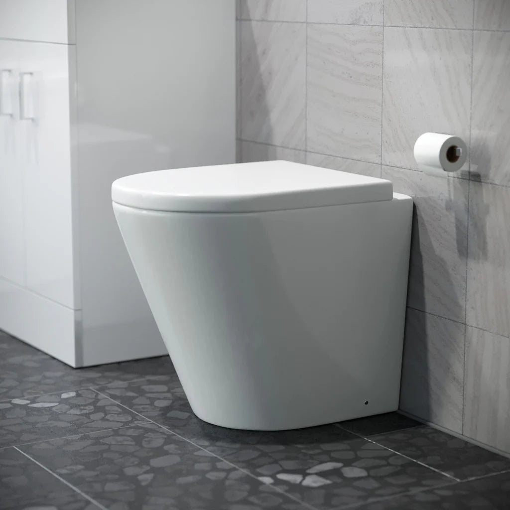 D Shape Rimless Short Projection BTW Pan with Soft Close Seat