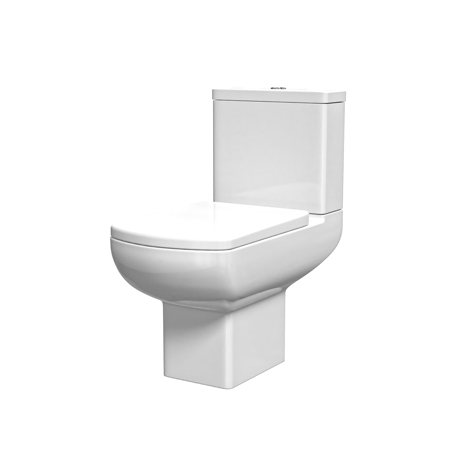 Rimless Close Coupled Toilet With Seat & Cistern