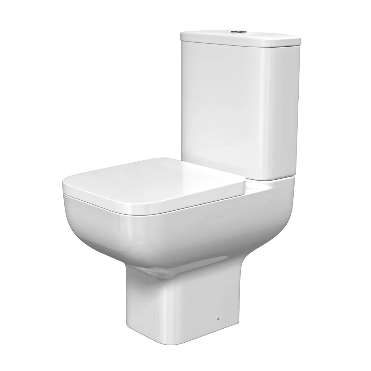 Tornado Flush Close Coupled Cloakroom Toilet with Seat and Cistern