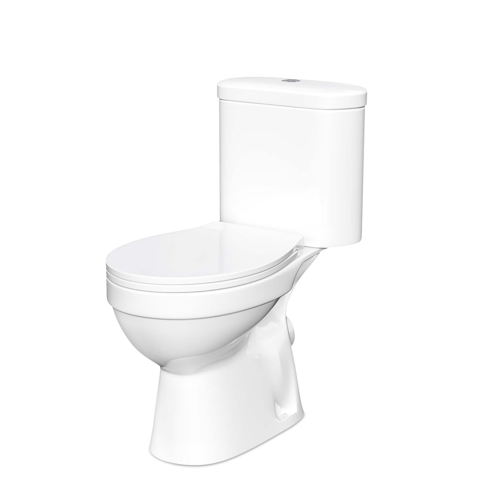Omaha 3 Piece WC Toilet, Full Pedestal Basin and Round Bath Tub Bathroom Suite