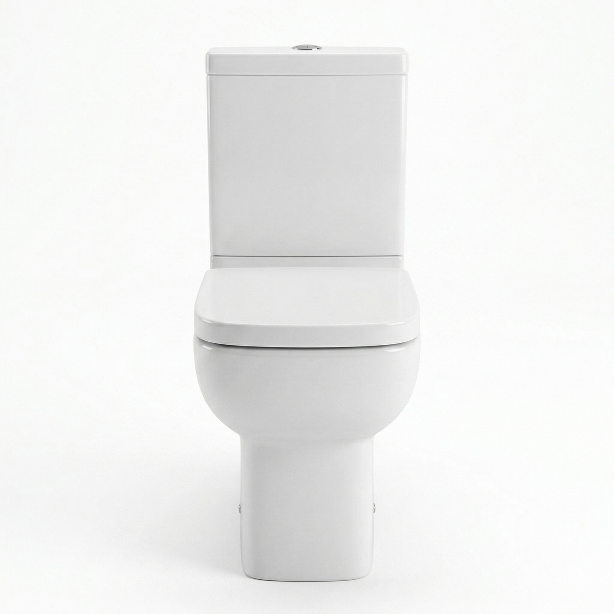 Kartell Options 600 White Close Coupled Rimless Square Toilet with Cistern & Soft Close Seat