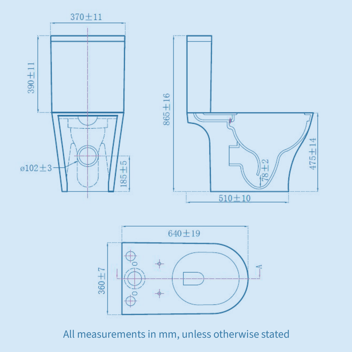 Kartell Kameo White Comfort Height Close Coupled Rimless D Shape Toilet with Cistern & Soft Close Seat