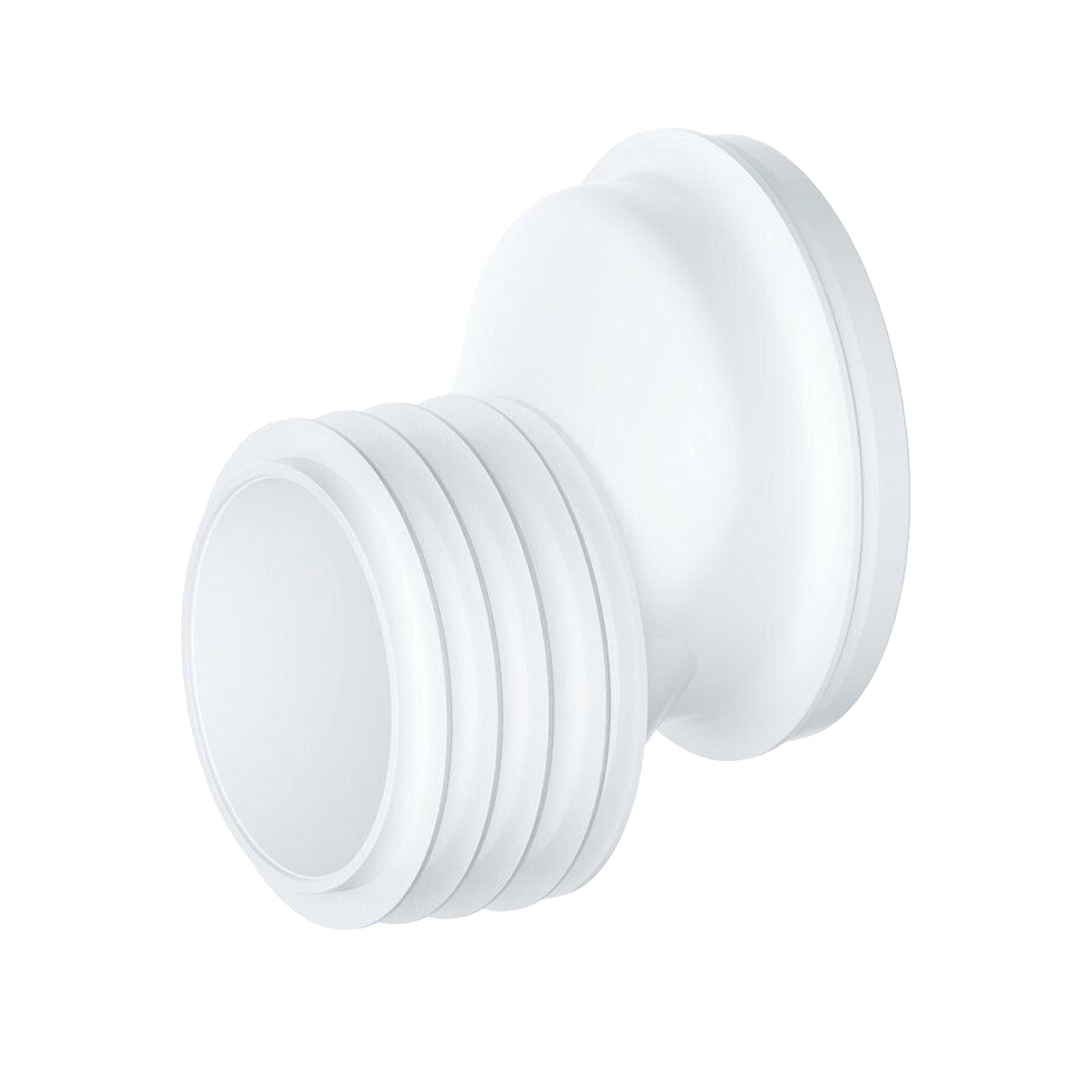 Offset WC Pan Connector White 40mm Toilet Outlet