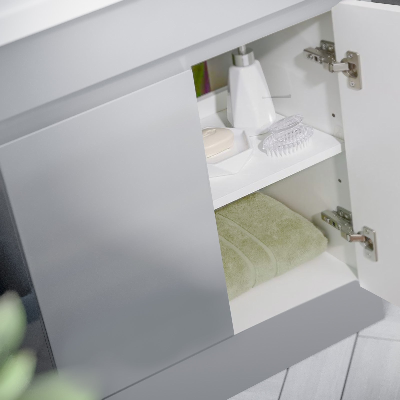 Alaska Matte Grey 500mm PVC Freestanding Bathroom Basin Vanity Unit