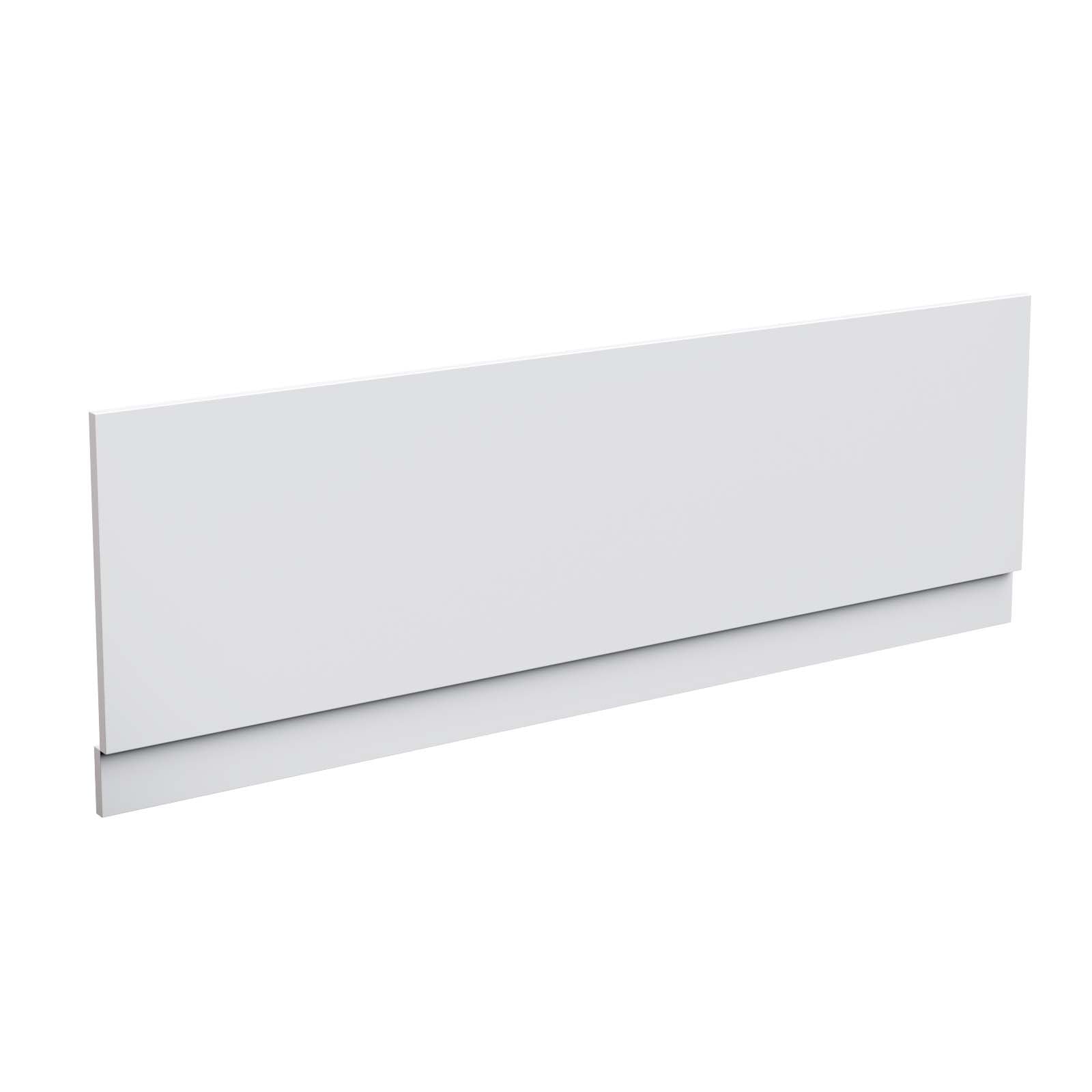 Gorge 1700mm White Gloss Bath Front Panel PVC + Plinth 15mm Thickness