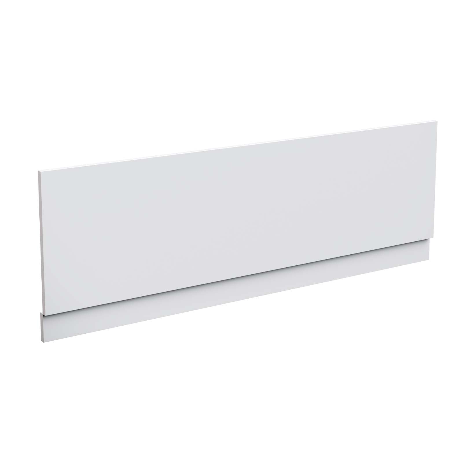 White 1800mm Gloss Bath Front Panel PVC & 15mm Plinth