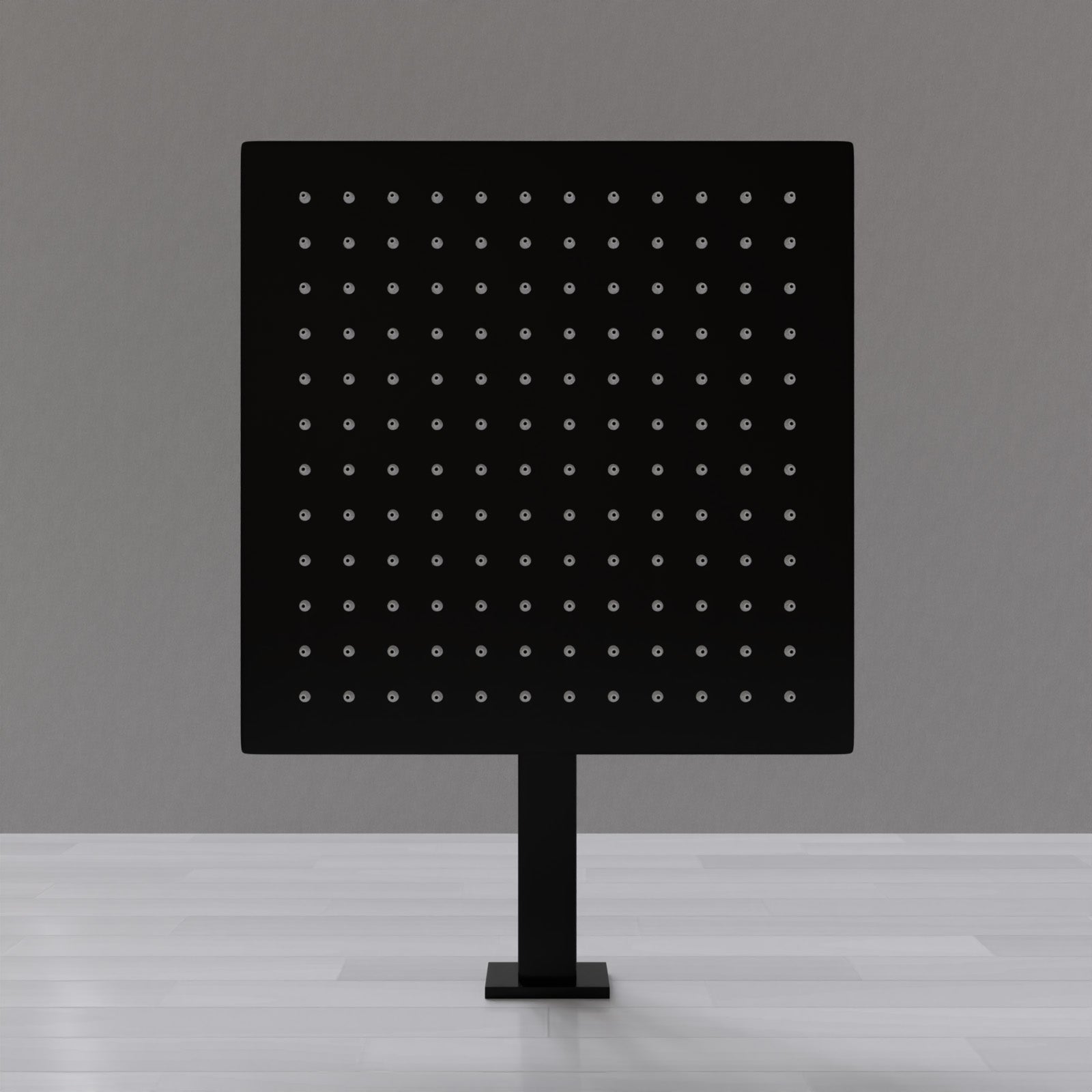 Rotton 300mm Modern Bathroom Rainfall Square Overhead Shower Slim Head Matte Black