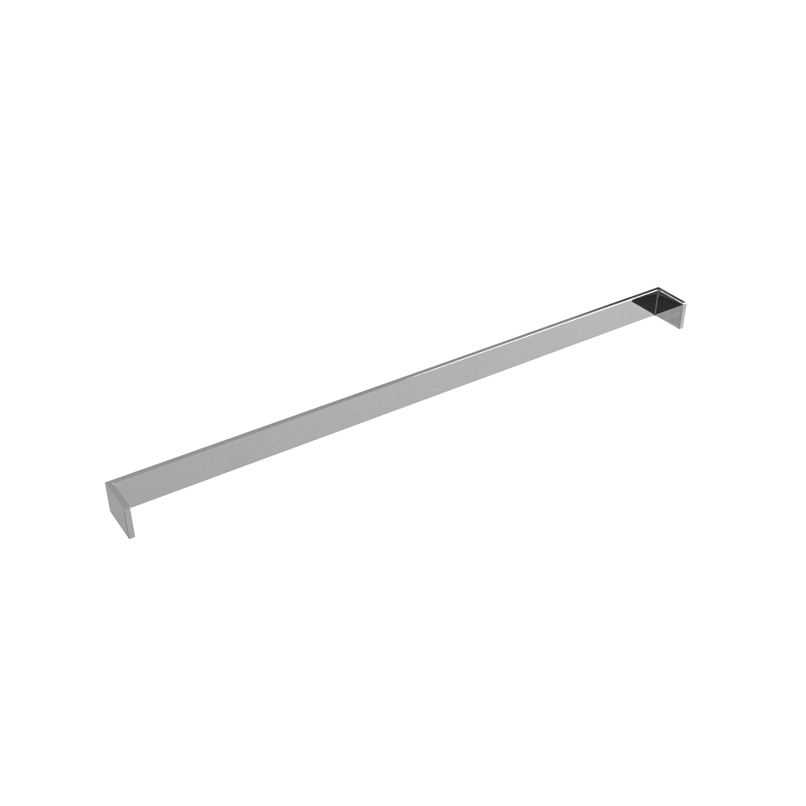 Chrome Single Square Towel Bar Rail Holder