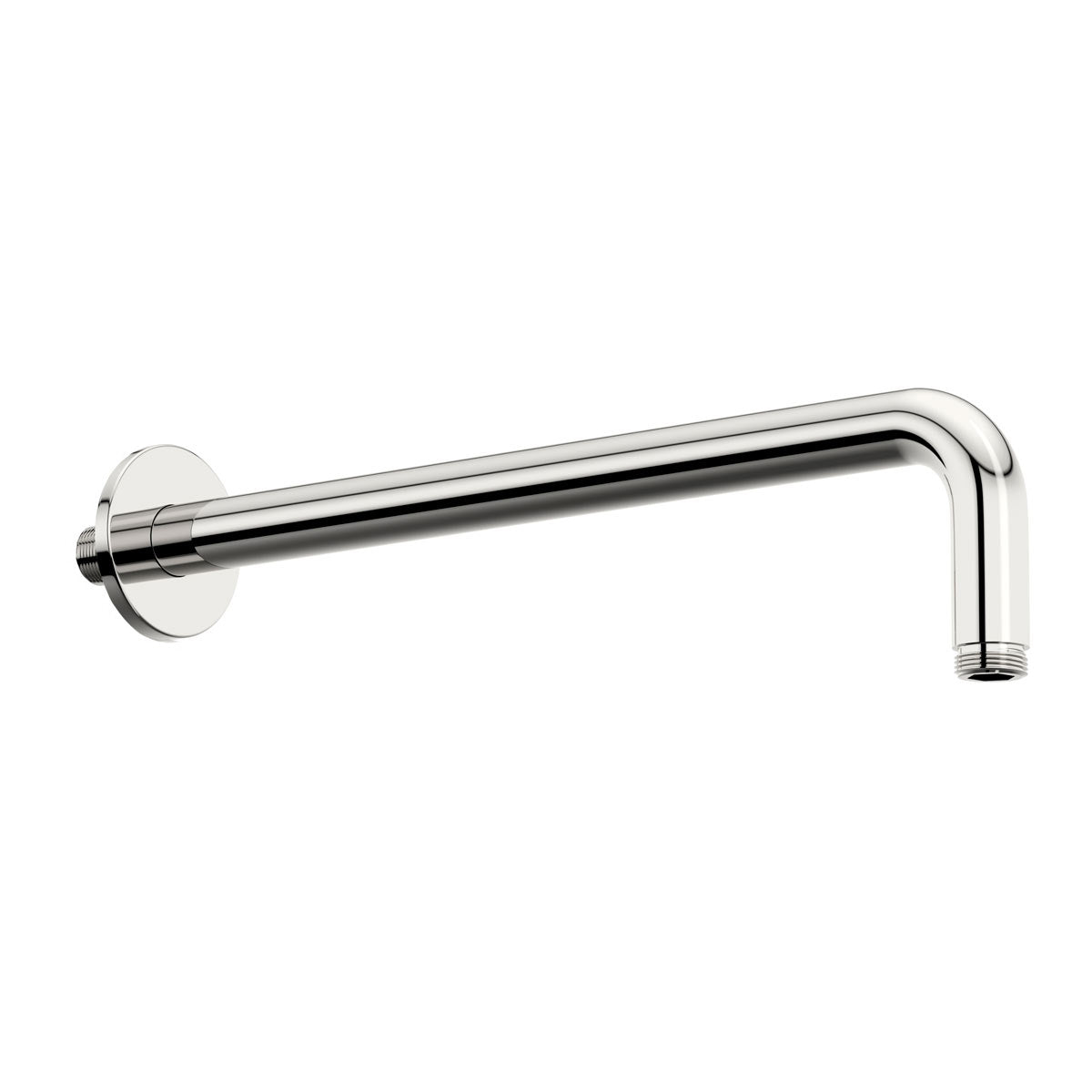 Minimalist Chrome Round Fixed Brass Wall Mounted Shower Arm 300mm for 8 or 9 inch Shower Head