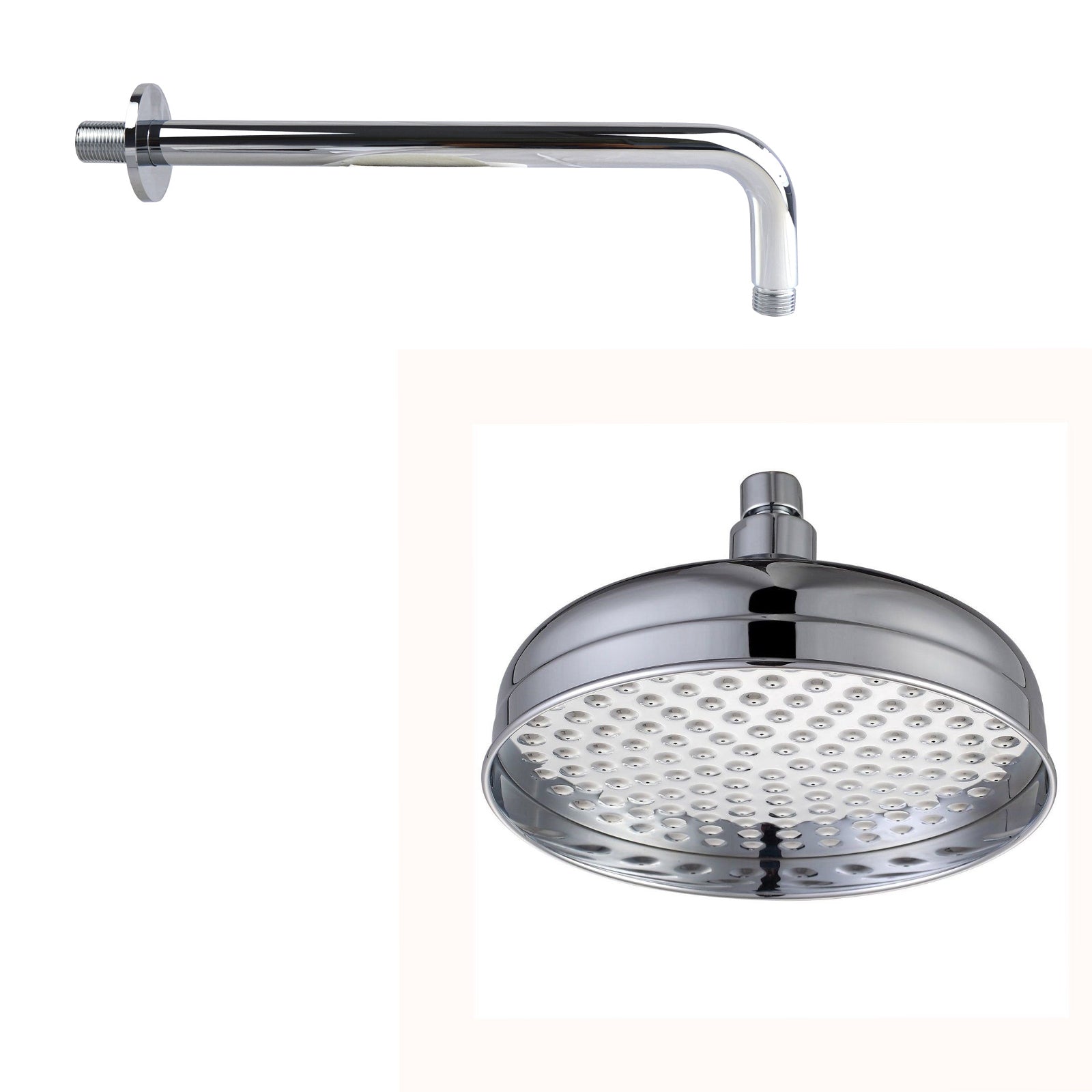 Preston 3 Dial 2 Way Traditional Set - Rail Handset & Shower Head