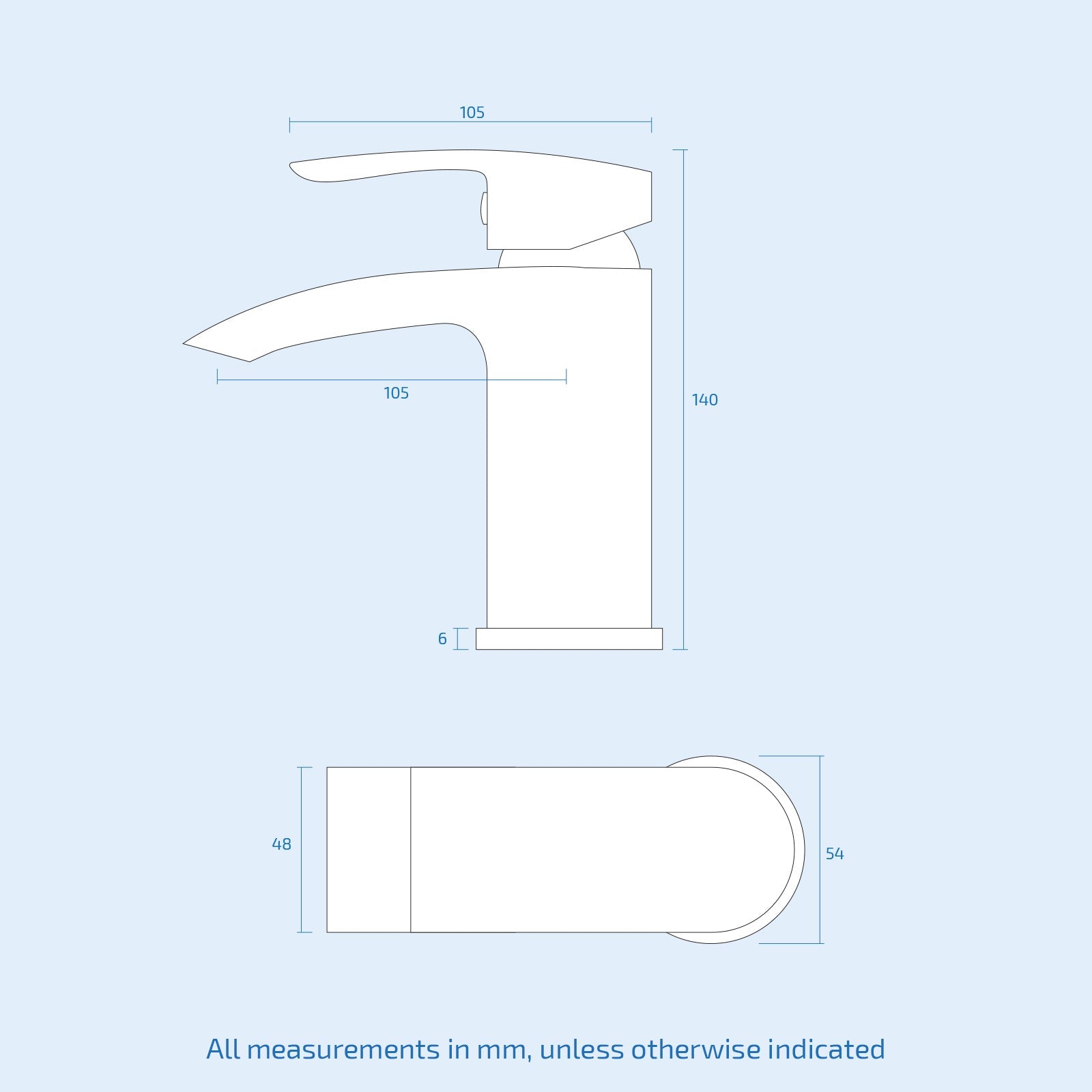 Vago Waterfall Basin Tap Mono Mixer Chrome