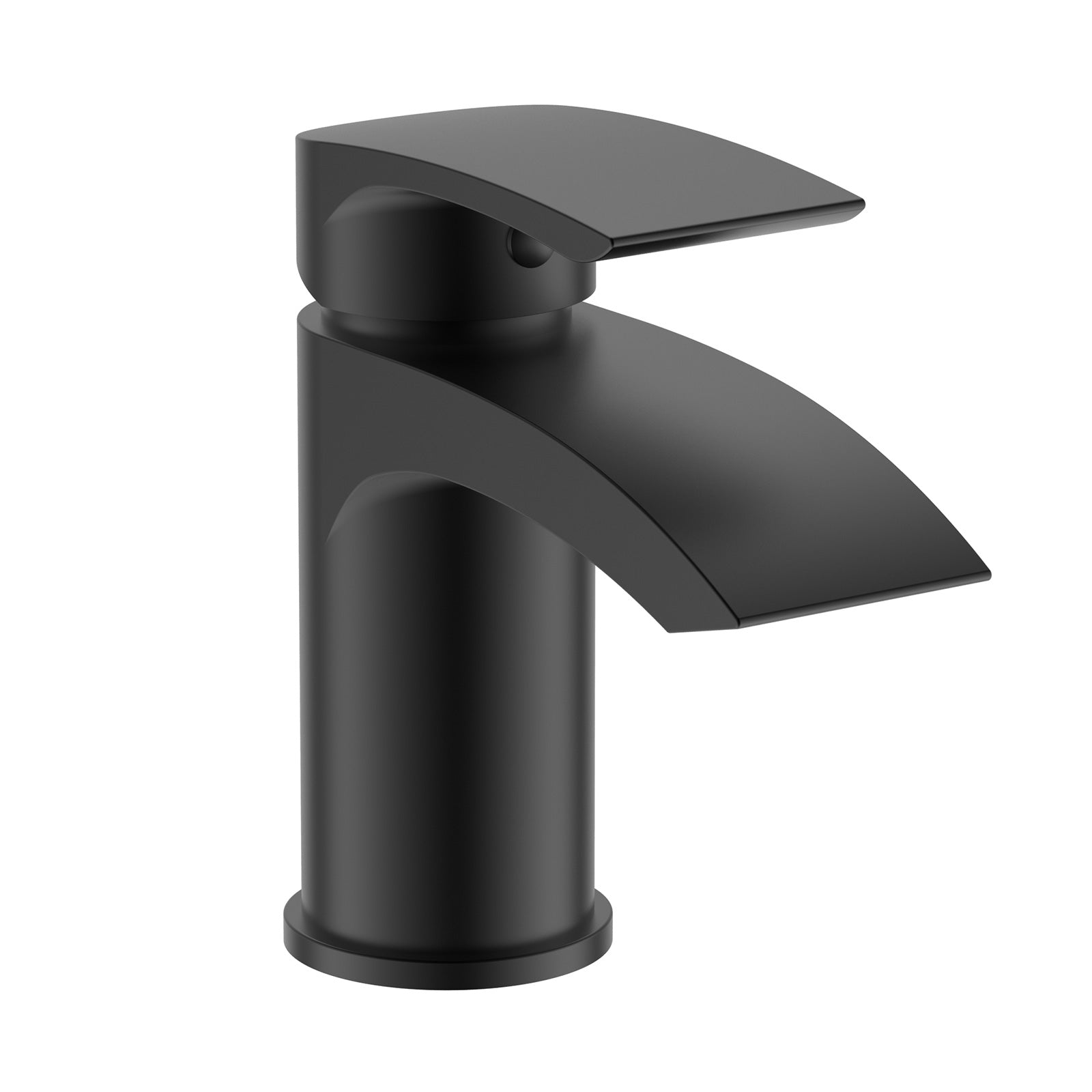 Vago Modern Matte Black Basin Sink Mono Mixer Tap