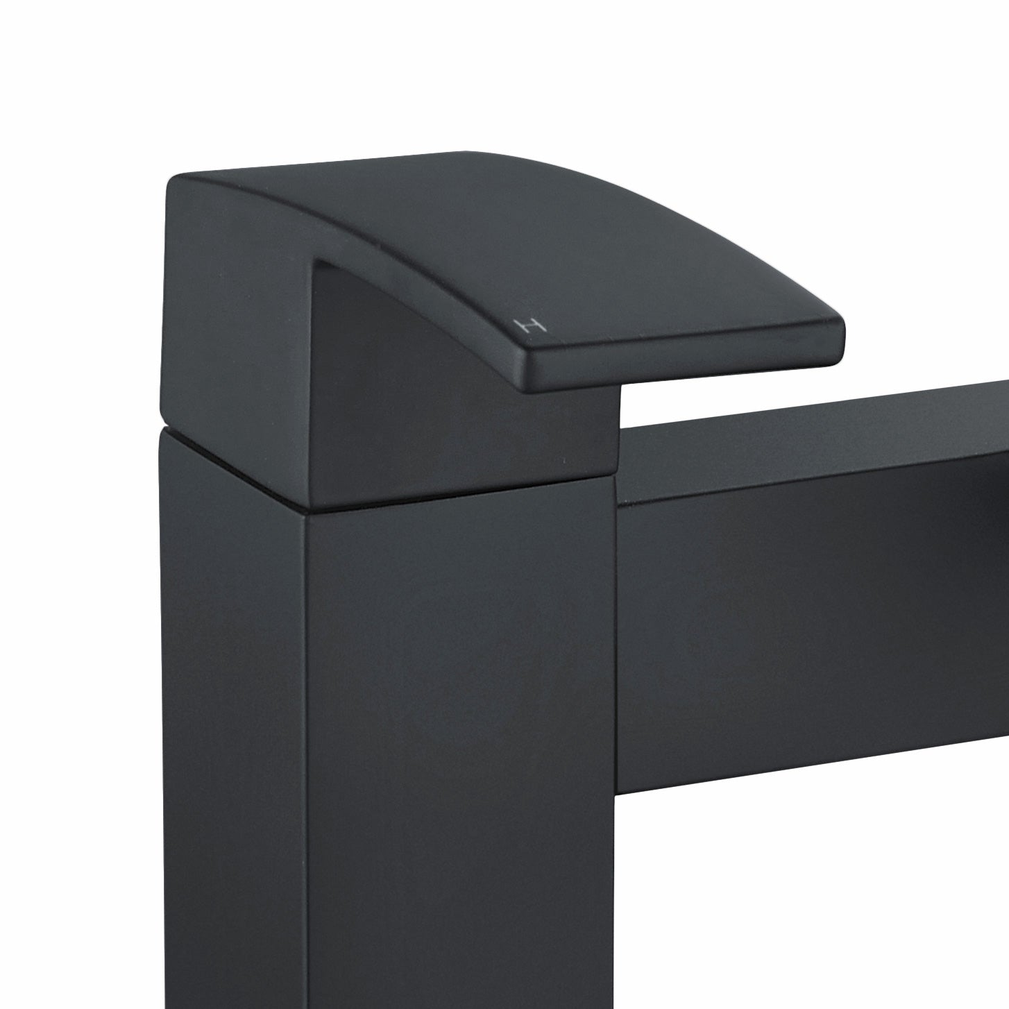 Arke Bath Filler Black Matt Waterfall Tap