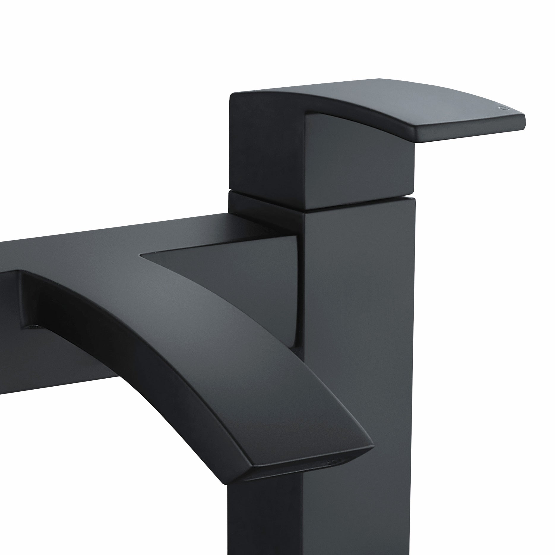 Arke Bath Filler Black Matt Waterfall Tap