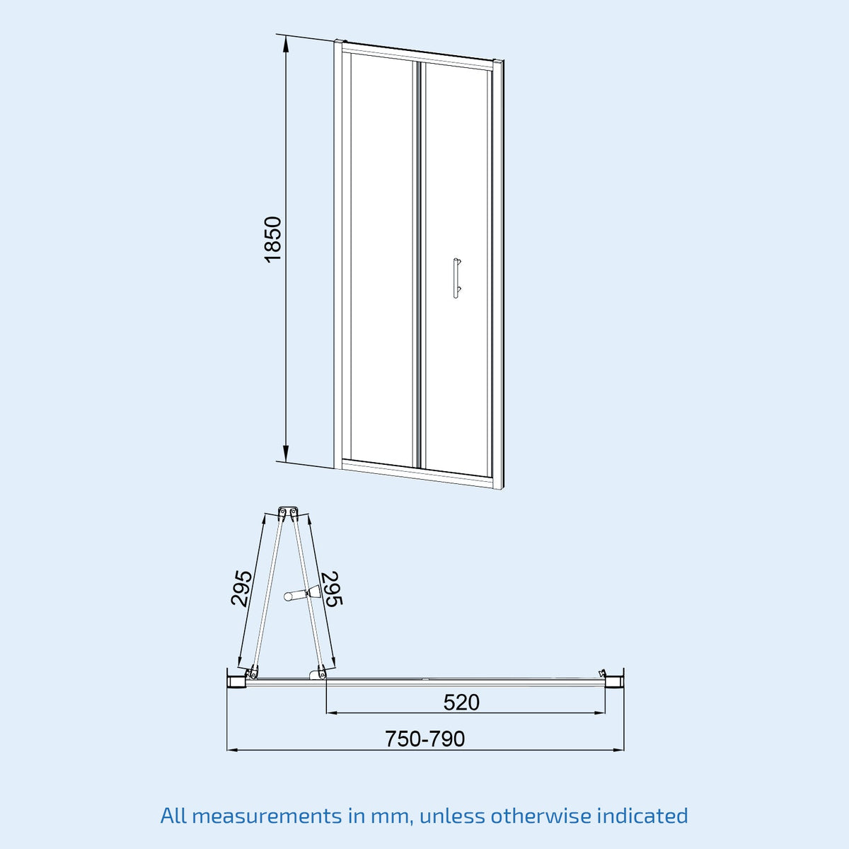 Bi-fold Enclosure # Options_800 x 800 mm