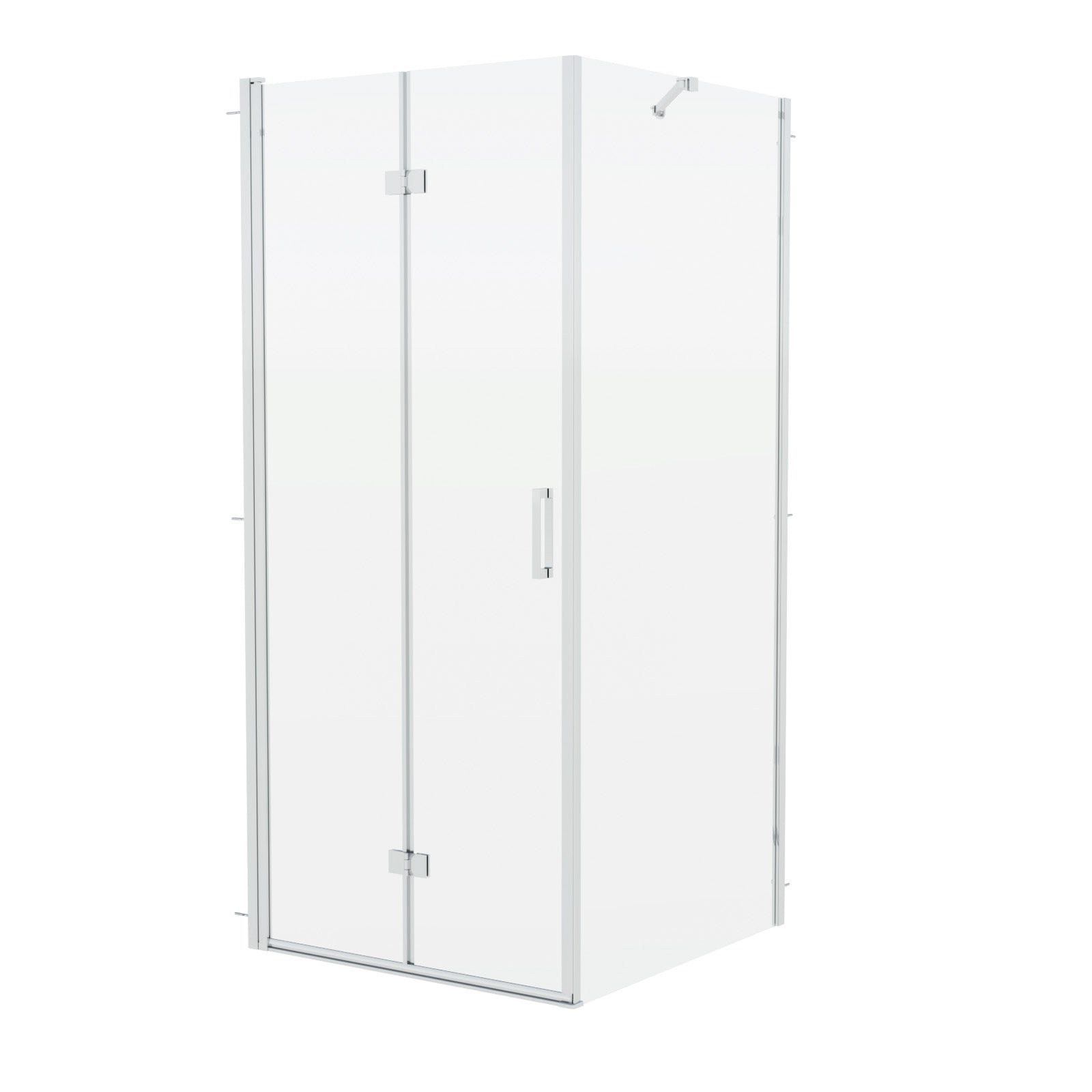 Octax 900mm Bi-Fold Shower Enclosure Door, 800mm Side Panel Glass Screen