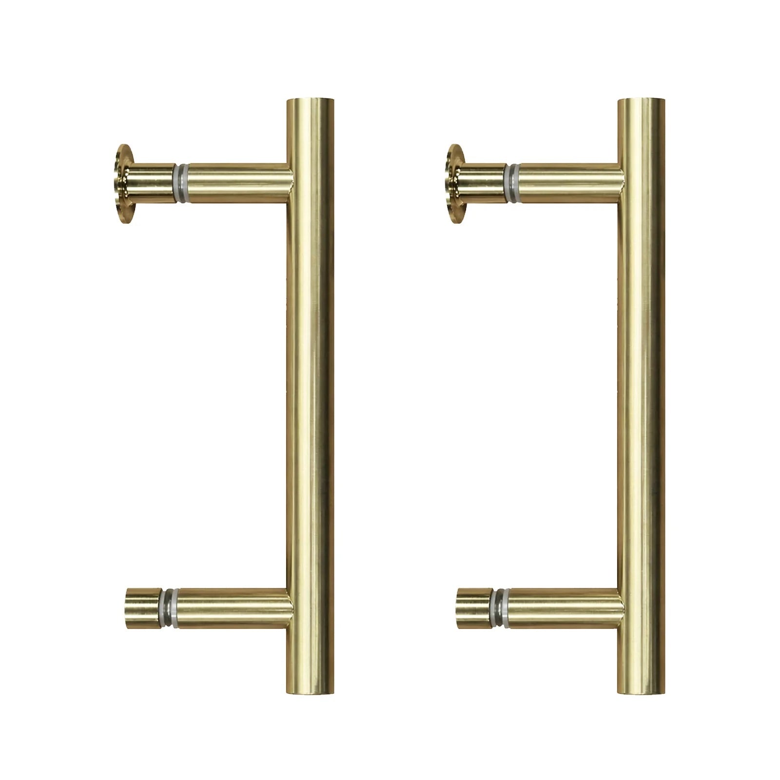 Round 195mm Brushed Handles with 145mm Bolt Distance - Set of 2