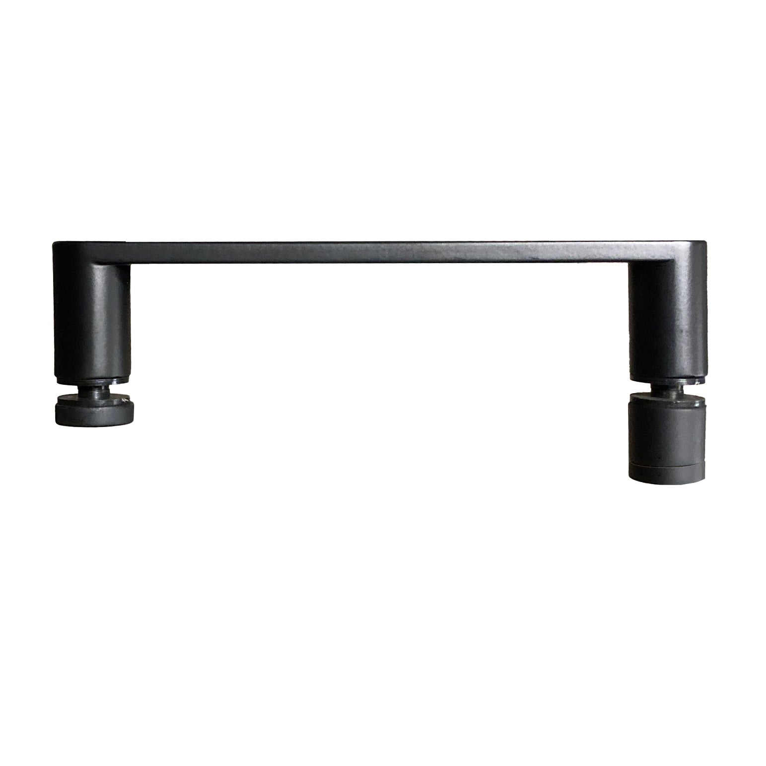 A Pair of Round 160mm Shower Door Handle Matte Black