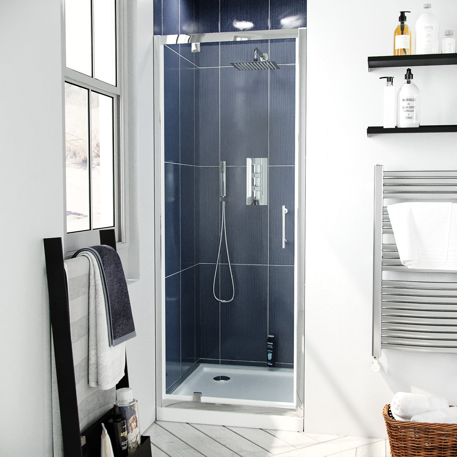 Pivot shower enclosure door 800 mm image # Options_800 mm