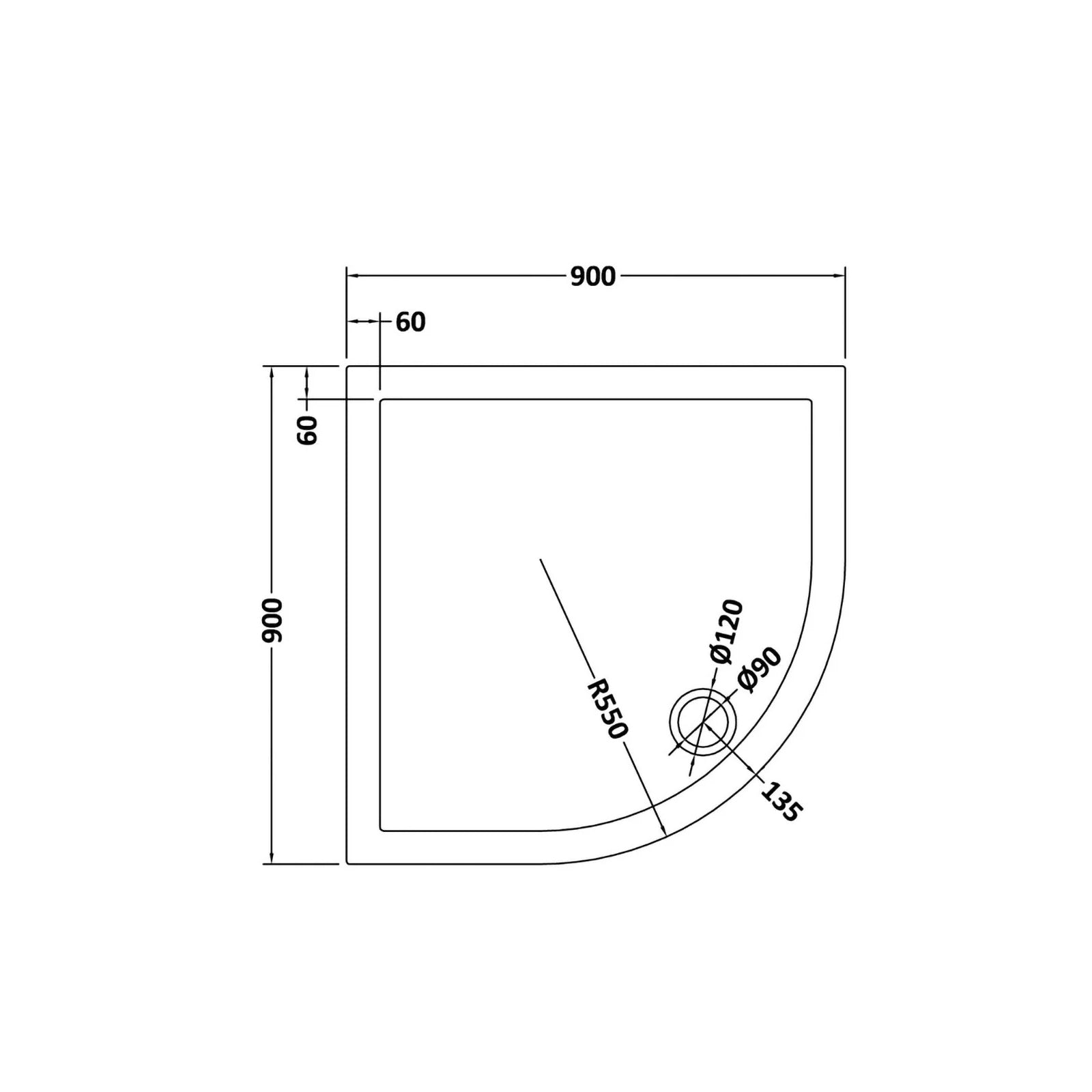 600mm Floorstanding Anthracite Cabinet With Basin & Square Rimless Toilet, 800mm Shower Screen