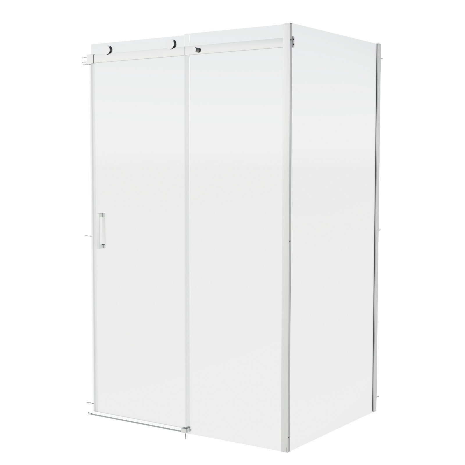 Hardwick Frameless Sliding Shower Enclosure Door & Side Panel 1100 x 900mm