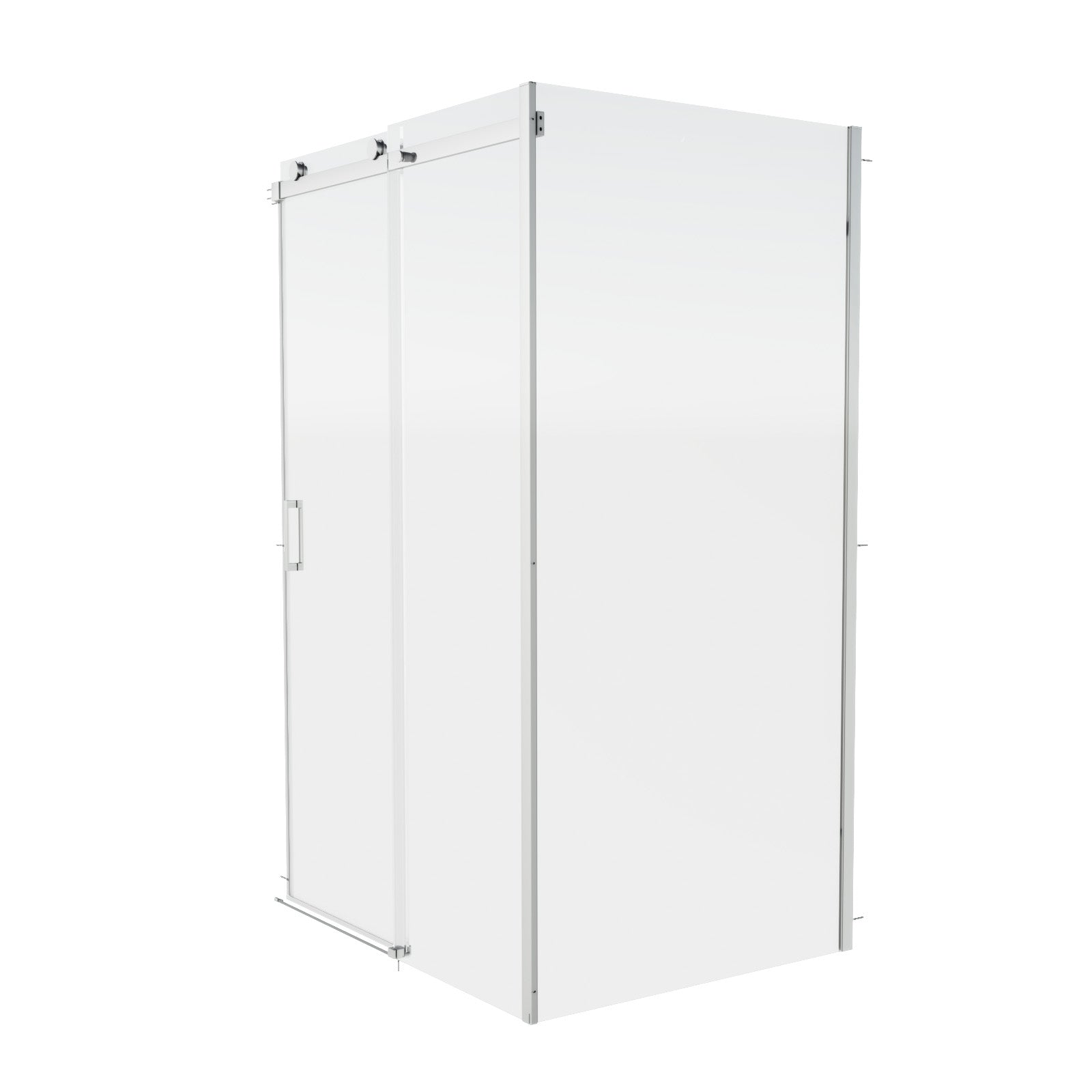 Hardwick Frameless Sliding Shower Enclosure Door & Side Panel 1100 x 900mm