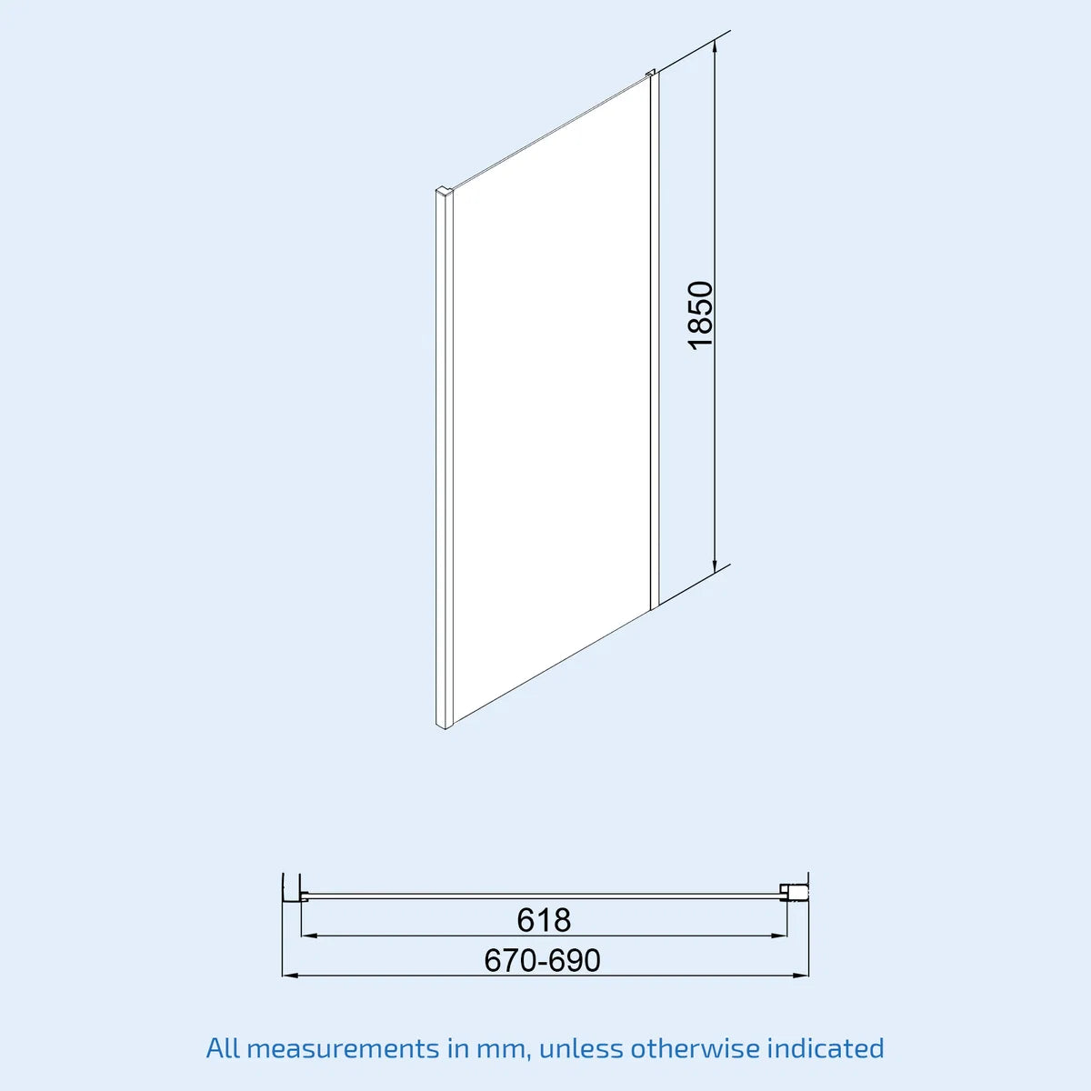 1400mm Black Sliding Door 700mm Frameless Side Panel & Slate Grey Tray