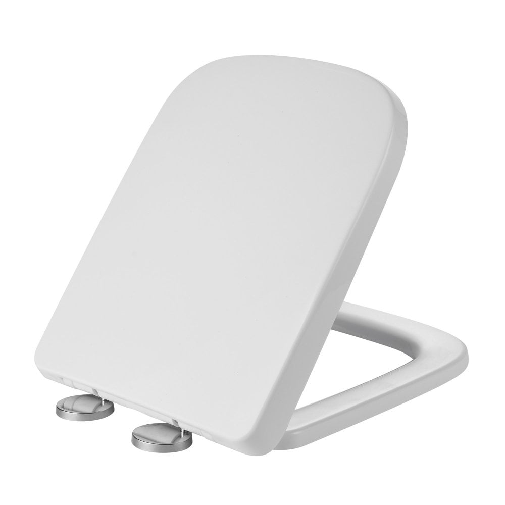Kartell Options 600 Square Soft Close Toilet Seat and Seat Cover White - SEA600OP
