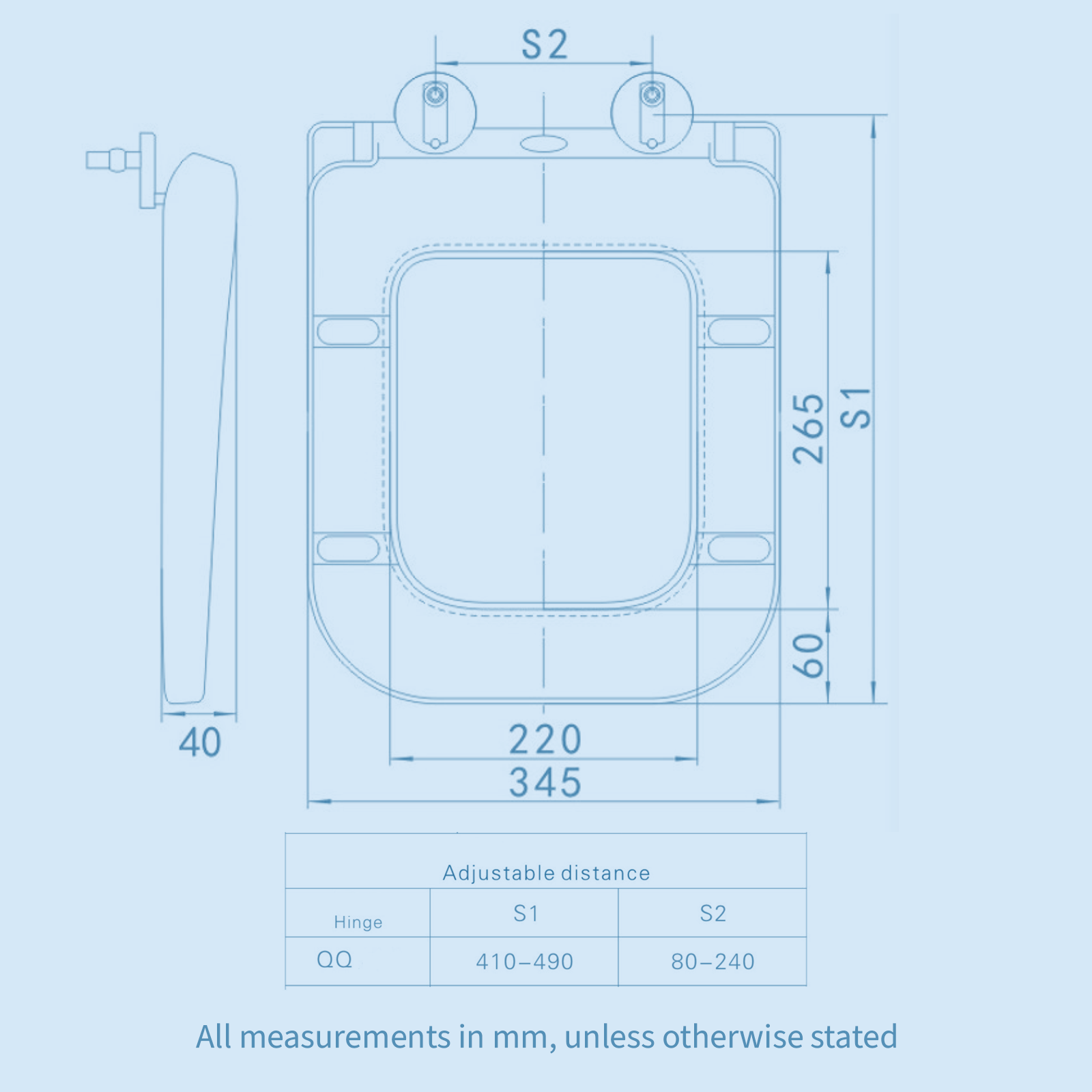 Kartell Options 600 White Comfort Height Close Coupled Rimless Square Toilet with Cistern & Soft Close Seat