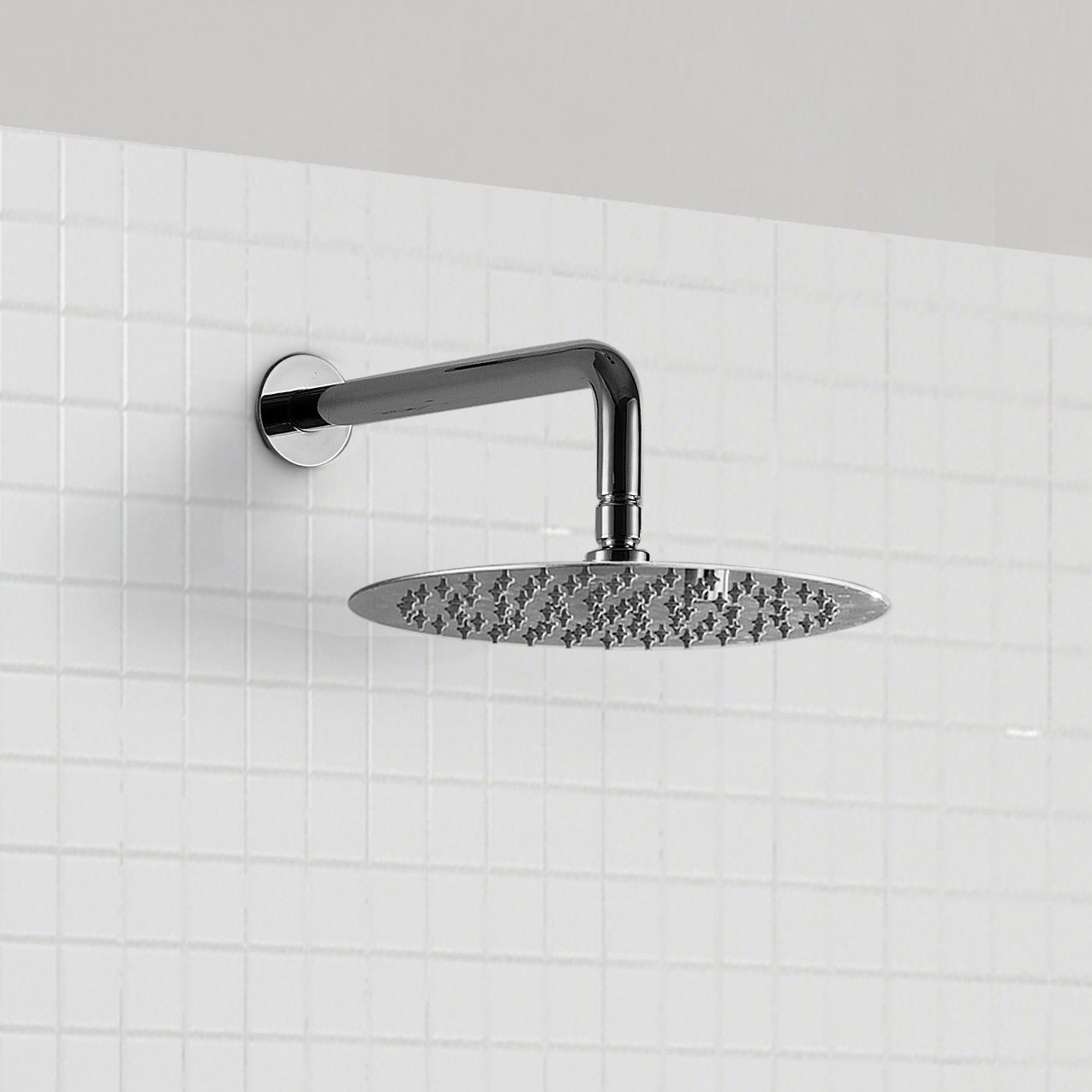 Modern Concealed Thermostatic Mixer Valve With Ceiling Shower Head And Handset Rail Kit