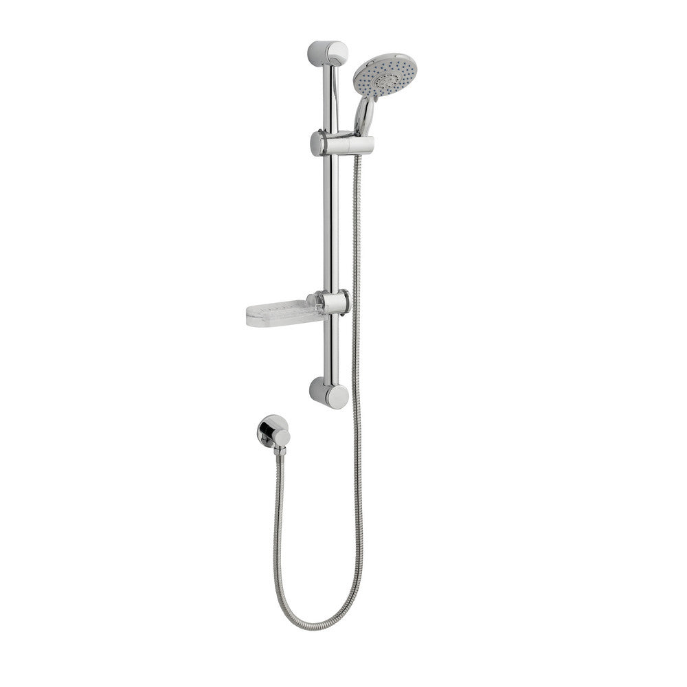 Kartell Deluge Chrome Round Slider Rail Kit and Handset - SHO080DE