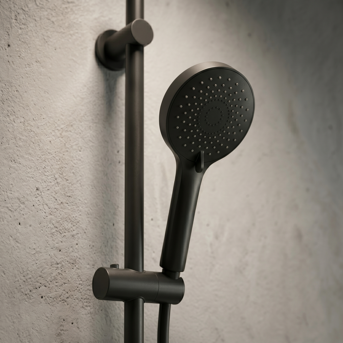 Kartell Puro Black Round Slider Rail Kit (Built-In Outlet) - SHO161PO