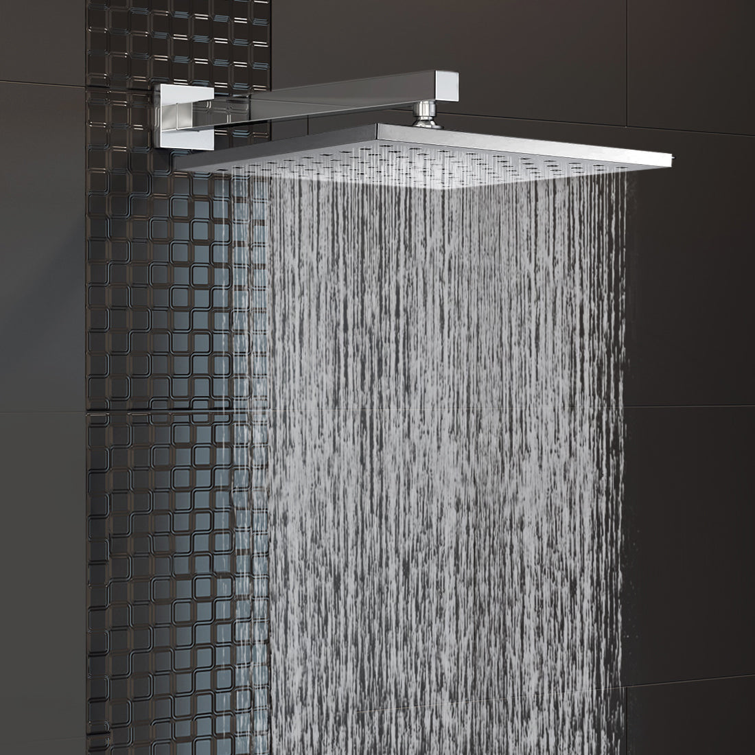 Moulin Thermostatic Wall Mounted Waterfall Shower with 400mm Shower Head